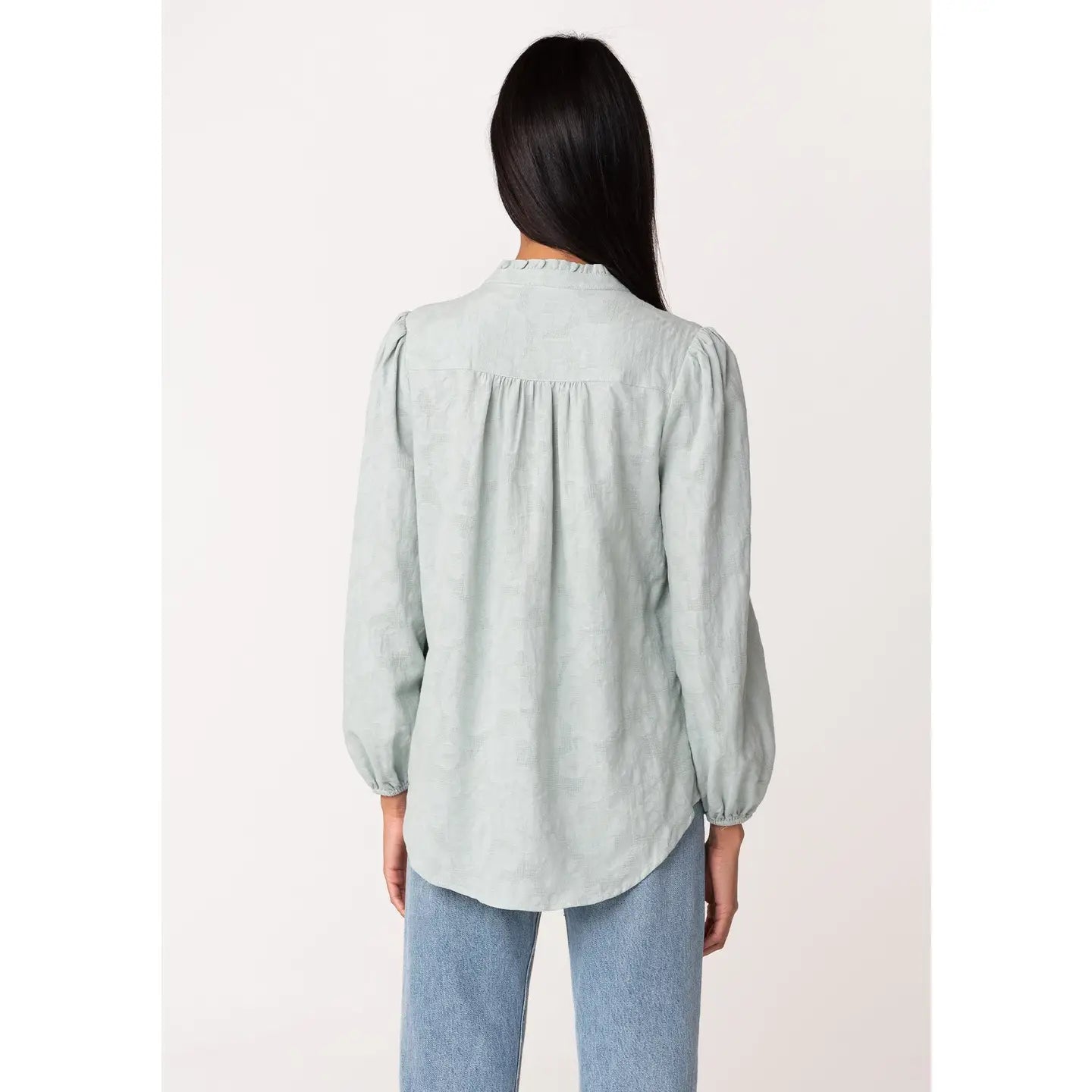 Evergreen Button Down Blouse