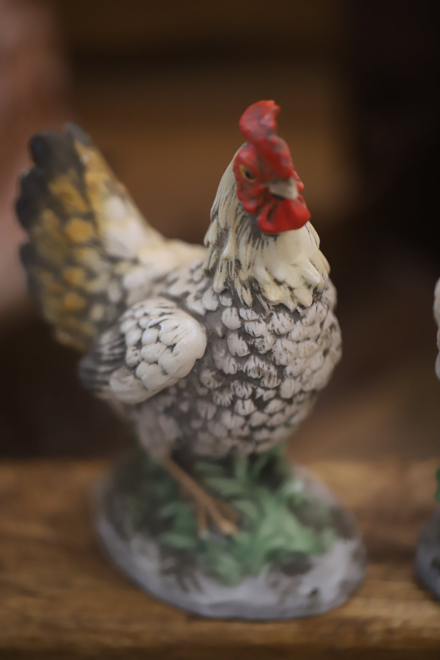 Vintage chicken figurines