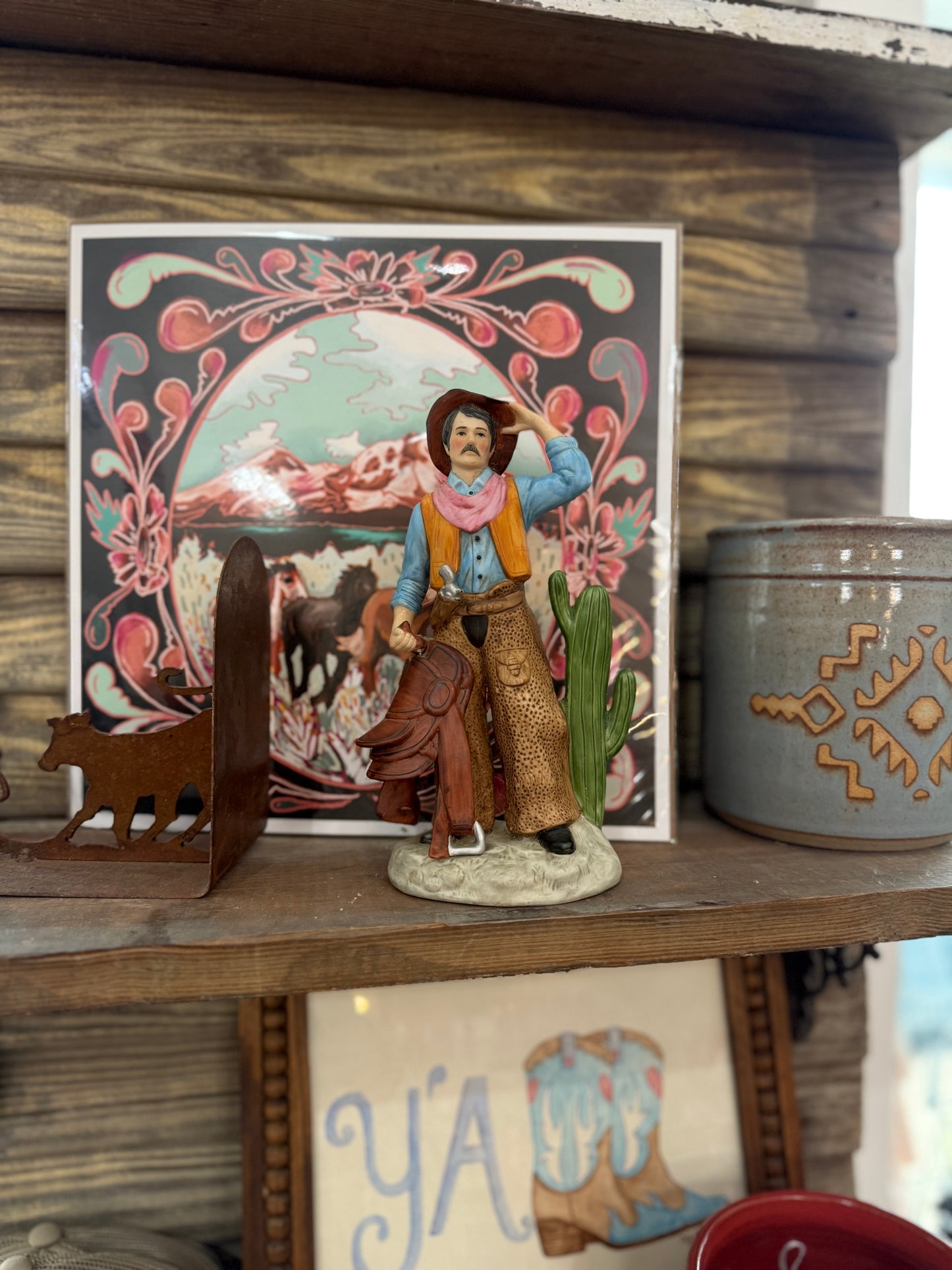 Vintage Homco Cowboy