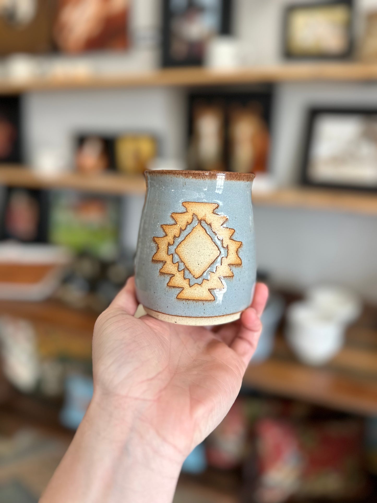 Farmhouse blue sipper