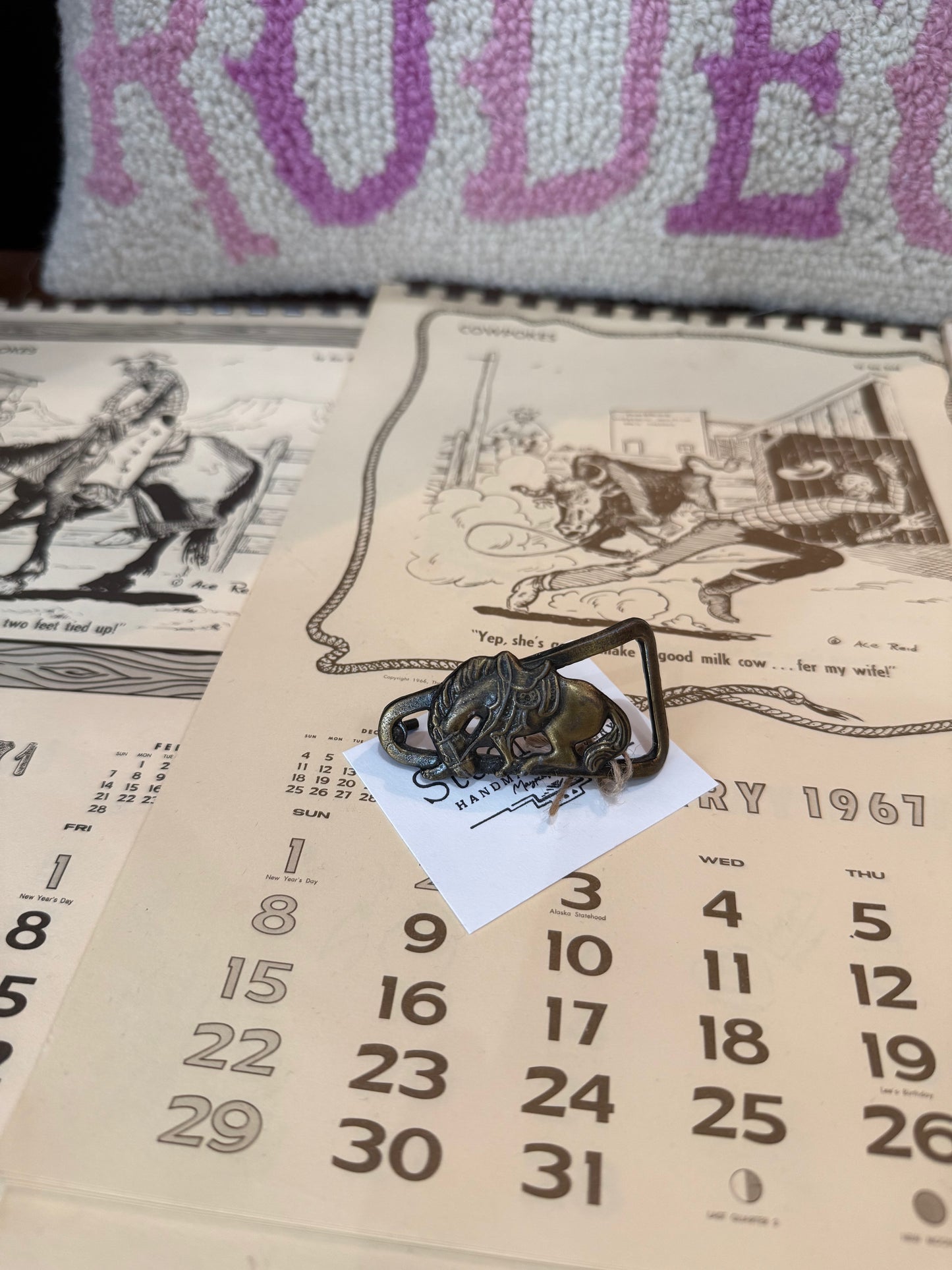 Vintage Brass Toned Buckle