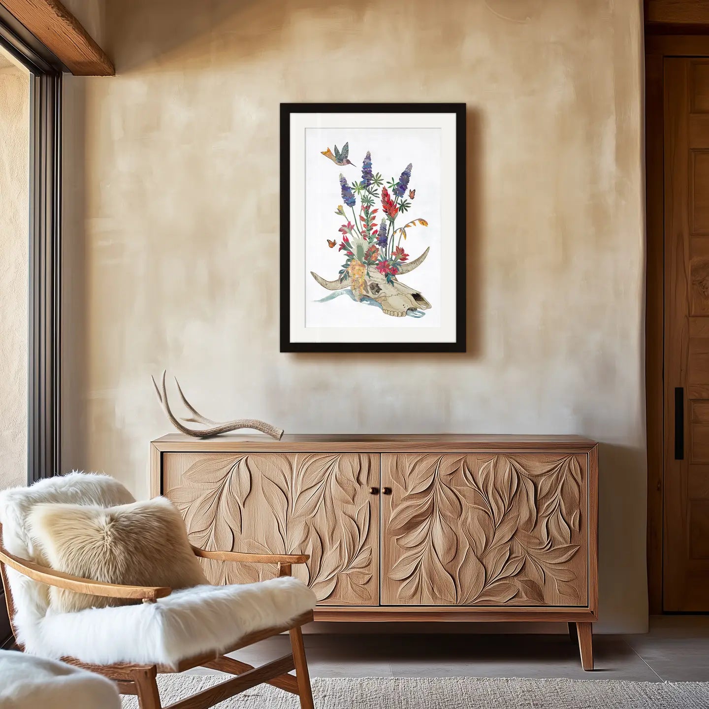Hummingbird Wall Art | Canyon Bouquet Unframed