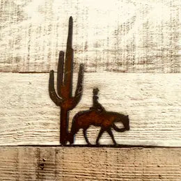 Pleasure Horse with Cactus Magnet