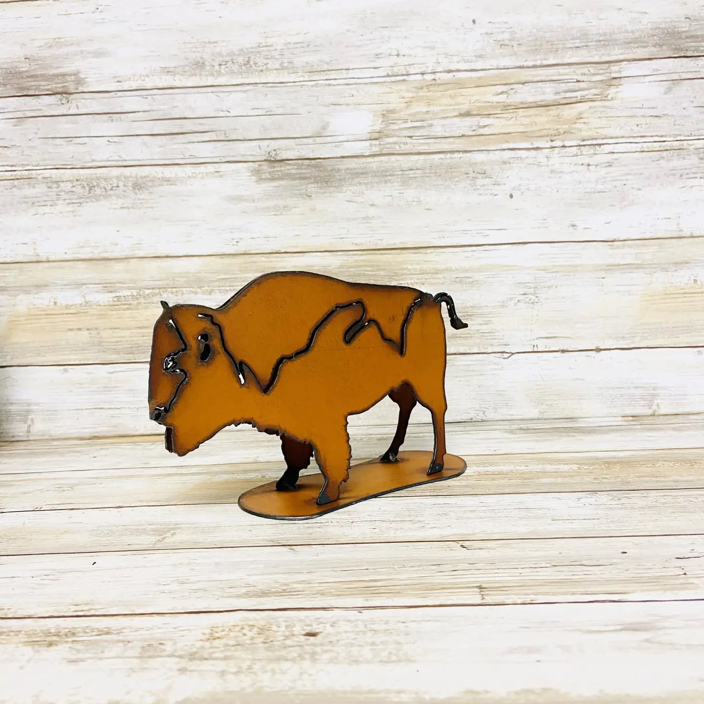 Small Buffalo Garden Sculpture