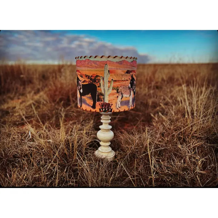 Two Burros Lampshade 8-inch