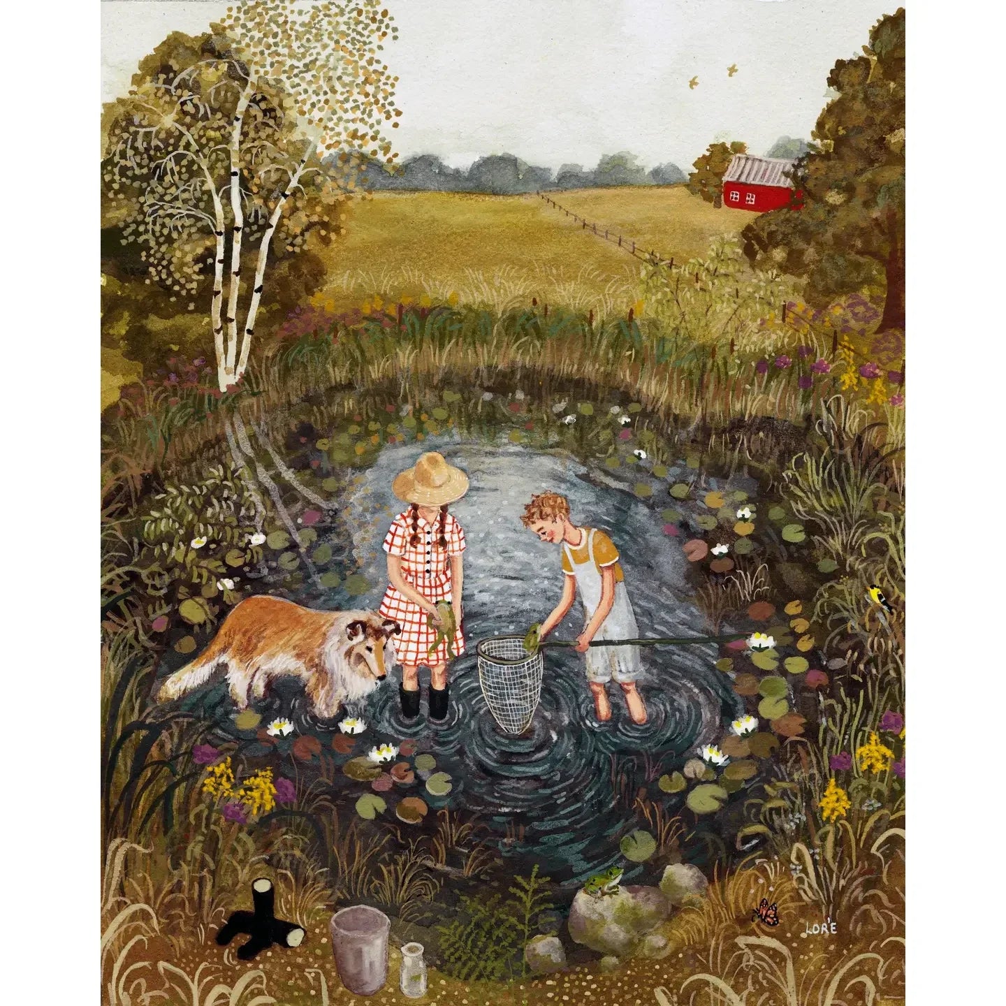 Dog Days 8x10 Art Print