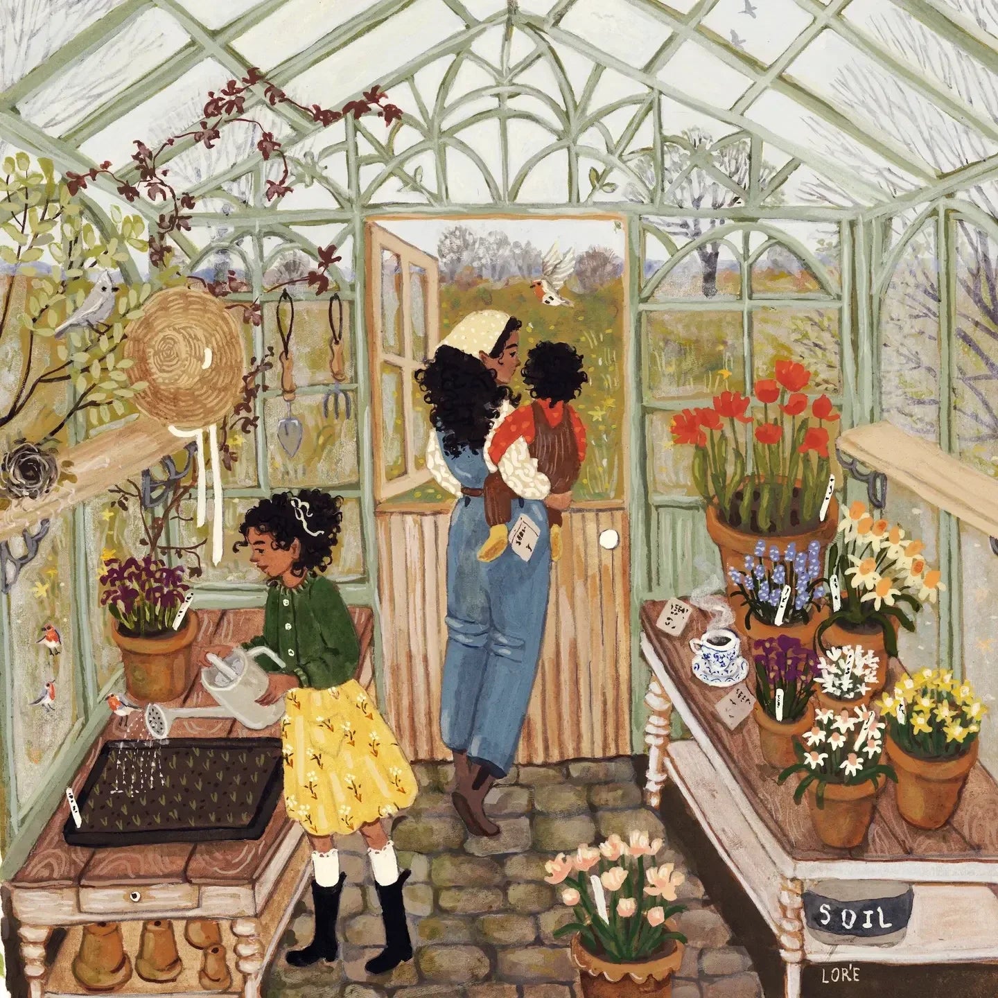 Dawn Chorus 8x8 Art Print