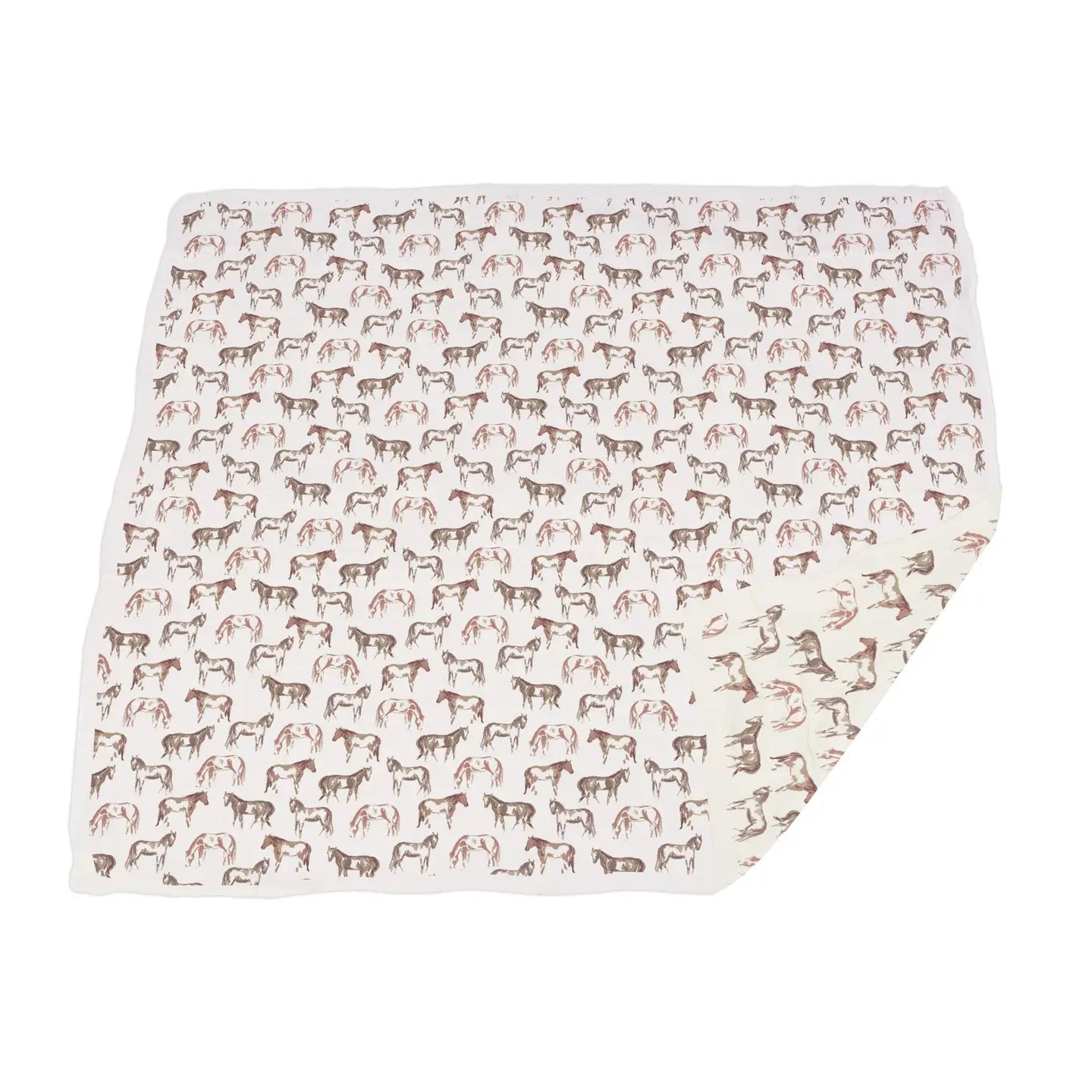 Wild Horses Bamboo Blanket