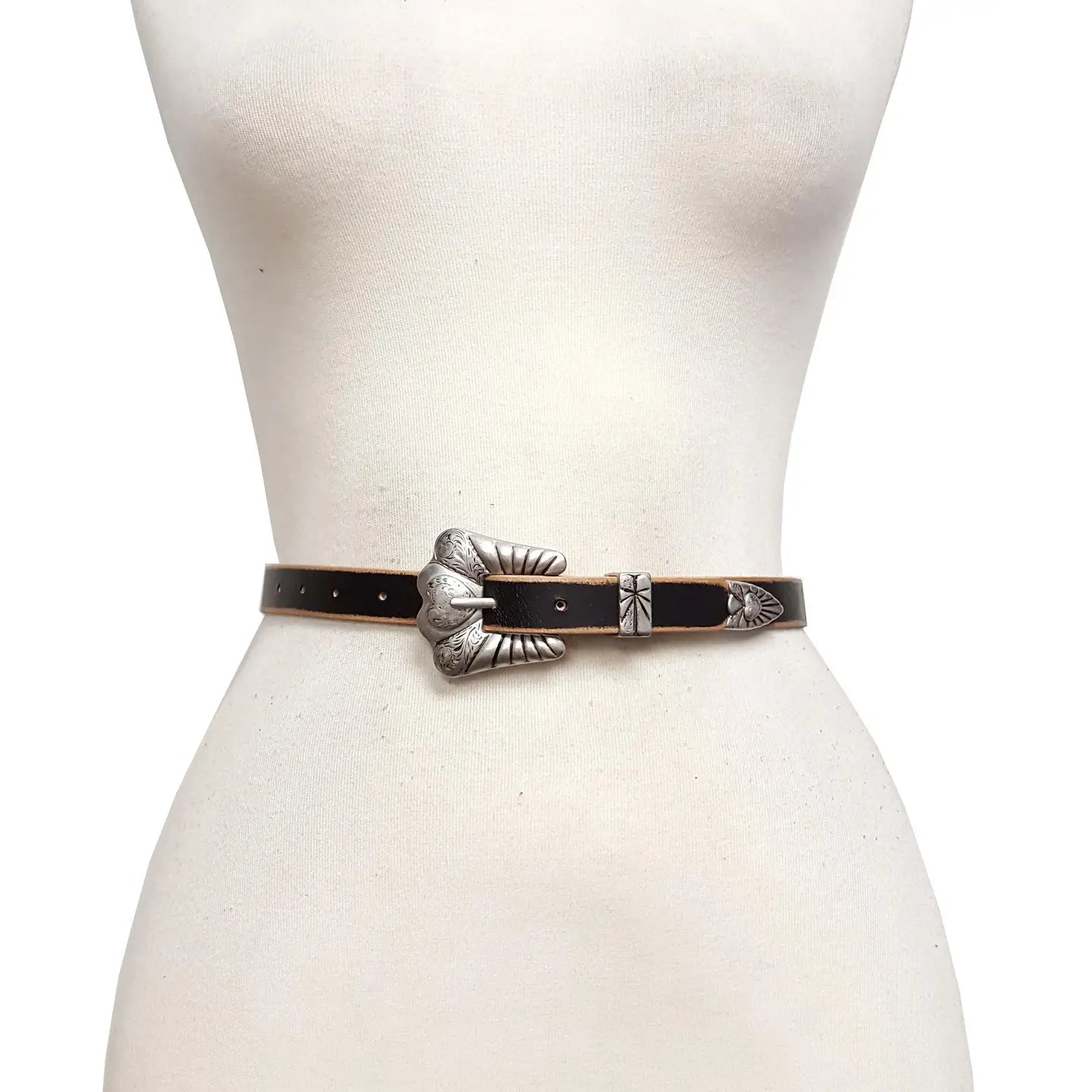 Western skinny belt