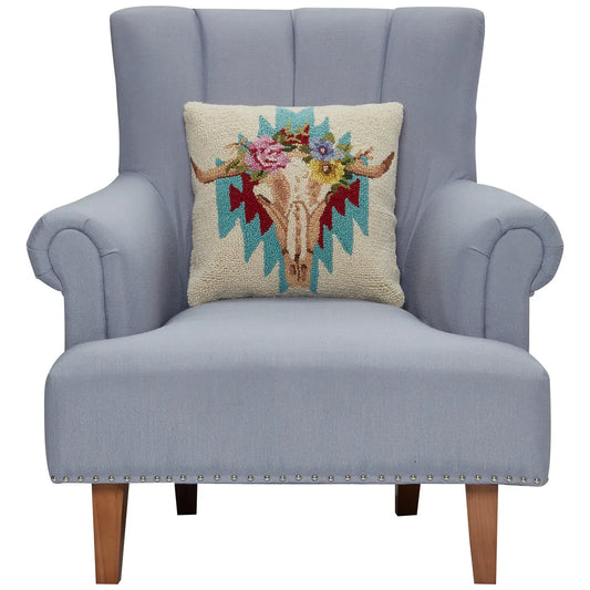 Skull & Rose Hook Pillow