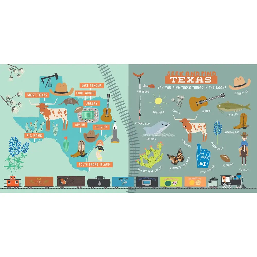 All Aboard! Texas: A Seek & Find Book