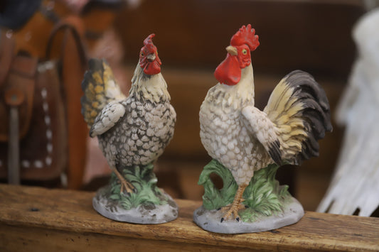 Vintage chicken figurines