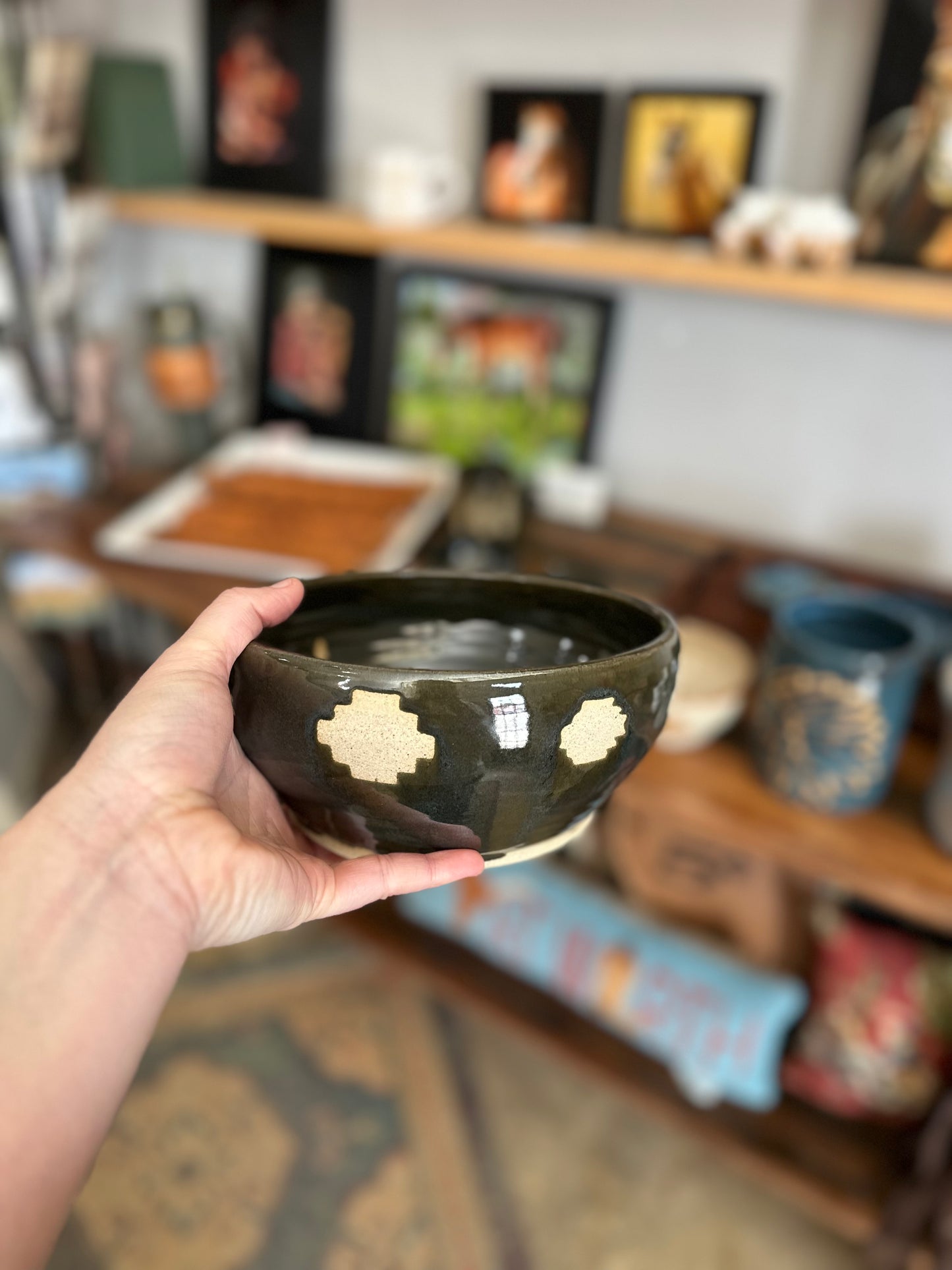 Slightly imperfect skull bowl