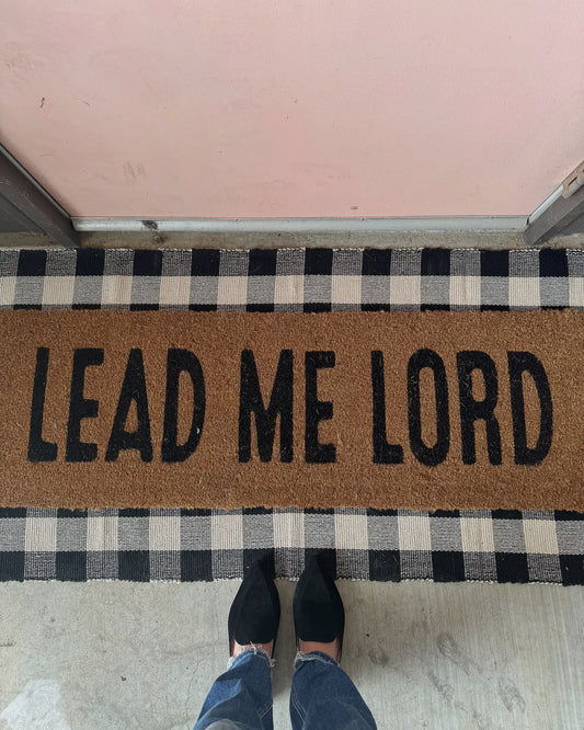Lead Me Lord doormat XL