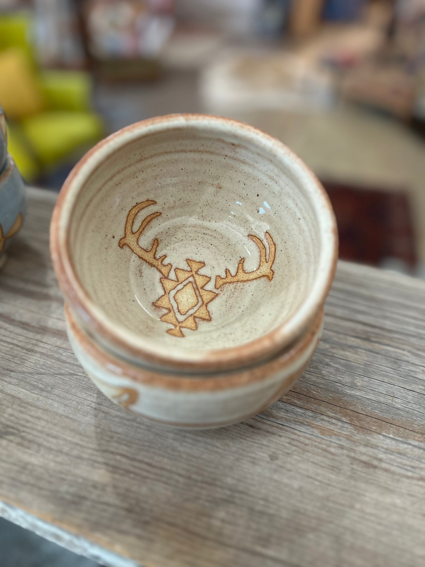 Aztec deer bowl set (2)