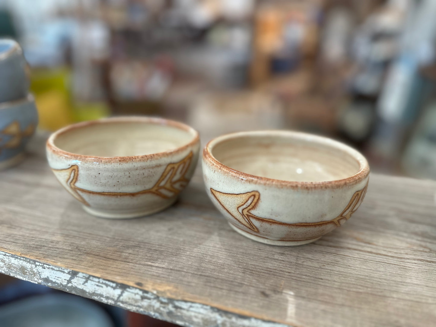 Aztec deer bowl set (2)