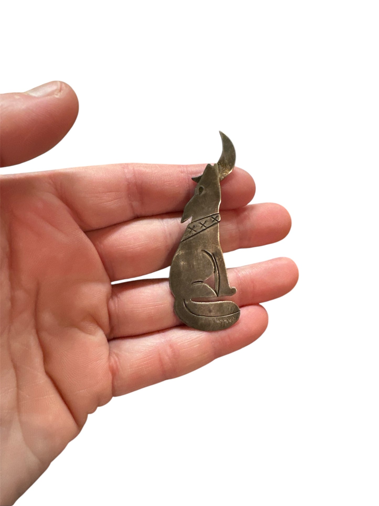 Vintage Navajo Coyote Pin