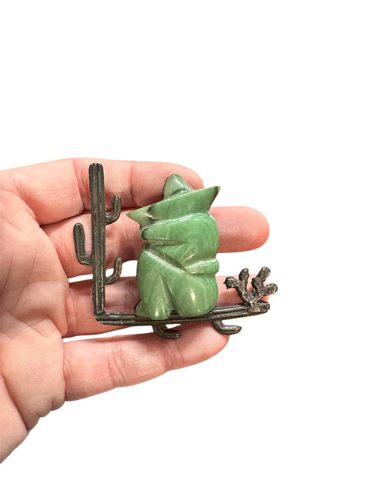 Carved Jade Pin