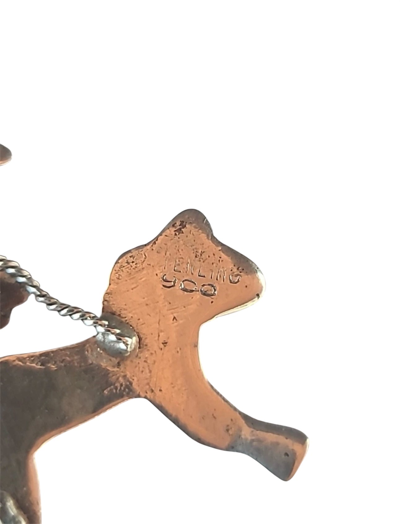 Sterling Donkey Man Turquoise Eye