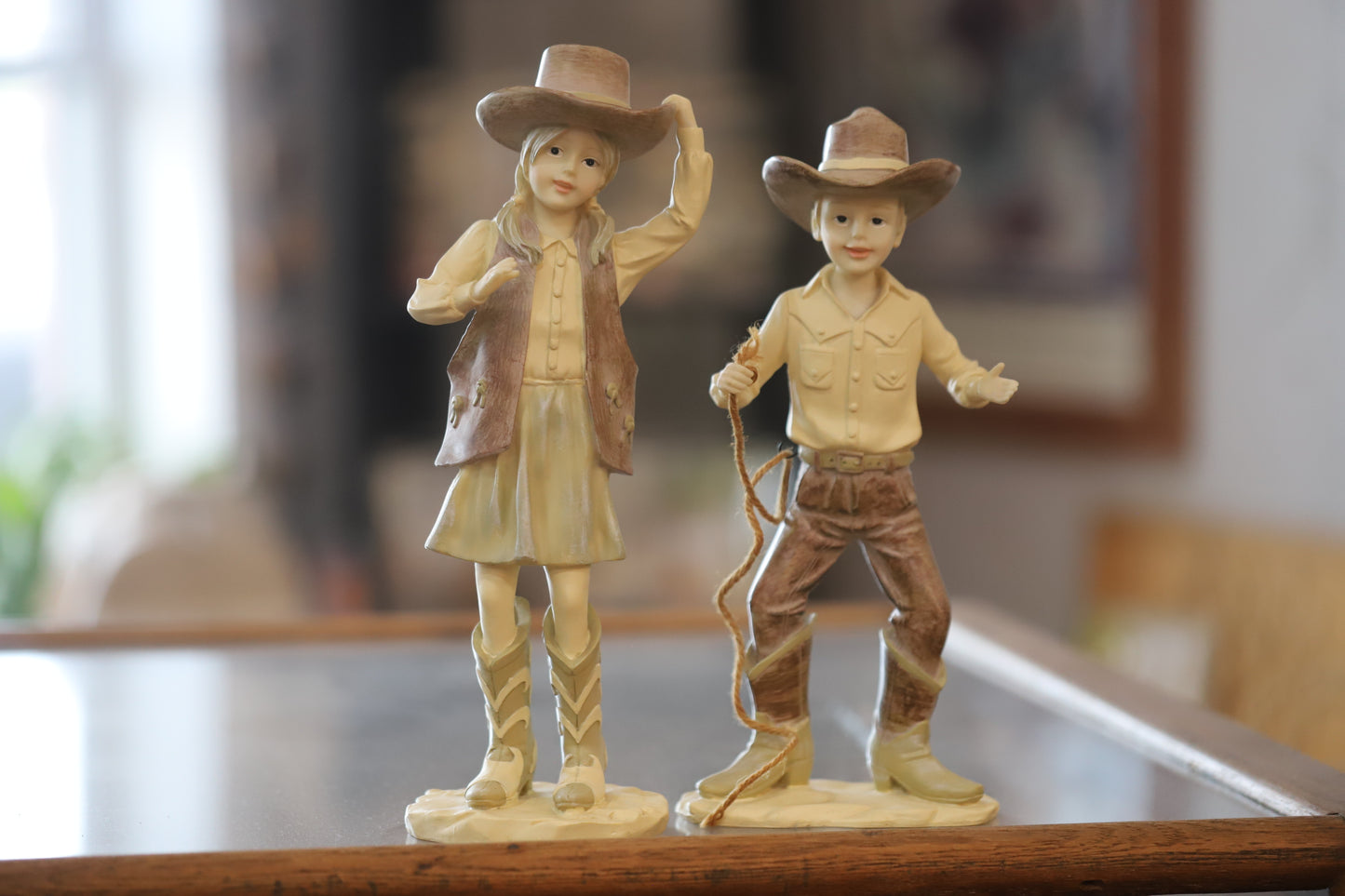 Cowgirl And Cowboy Pair