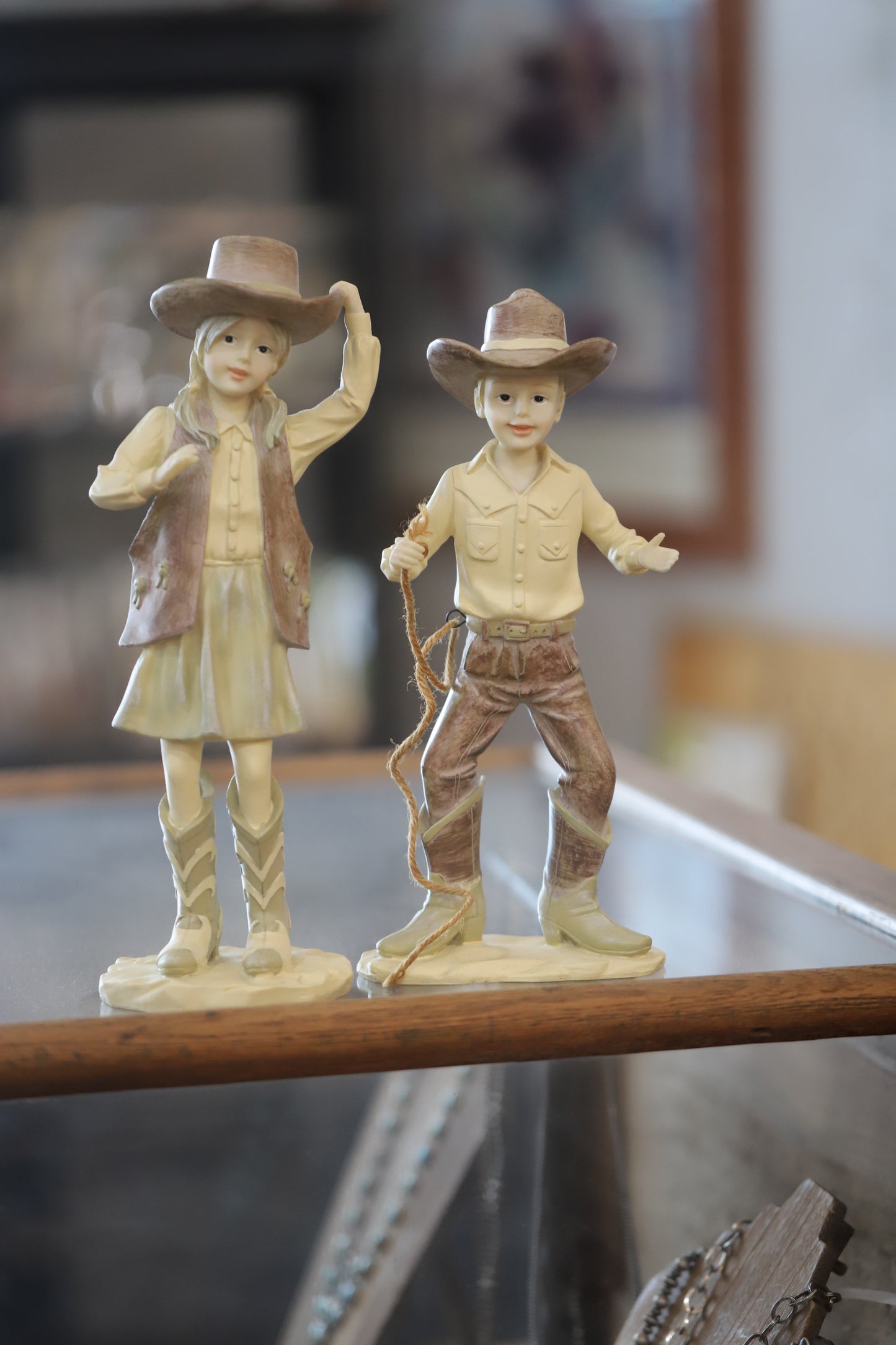 Cowgirl And Cowboy Pair