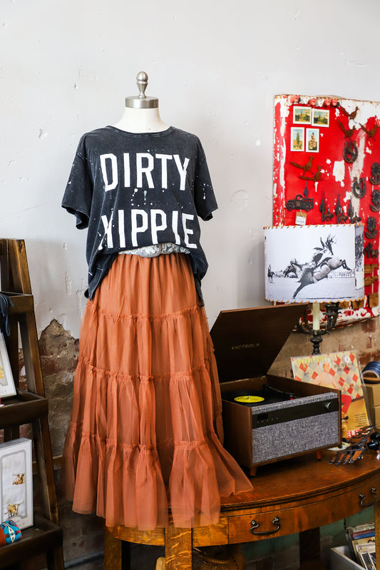 Rodeo Rebellion Tulle Midi Skirt