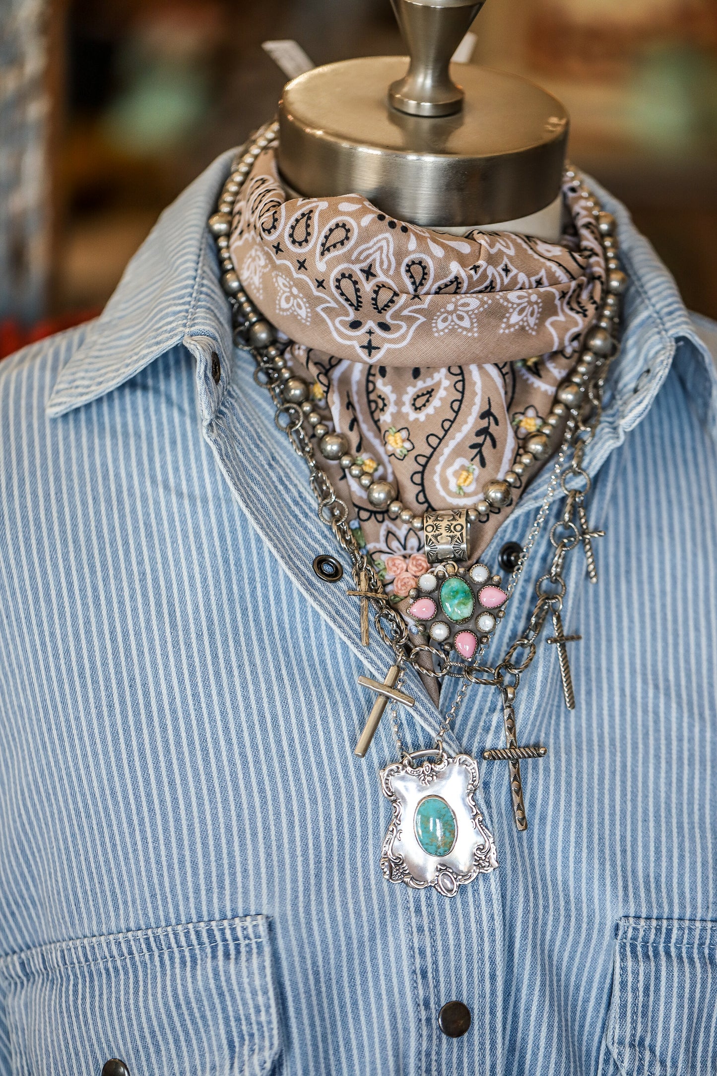 Oversized Pinstripe Button down