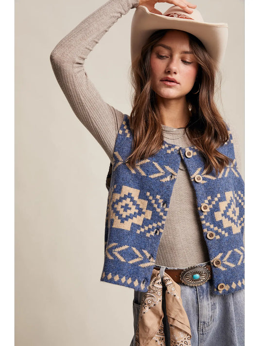 Southwest Wool Vest
