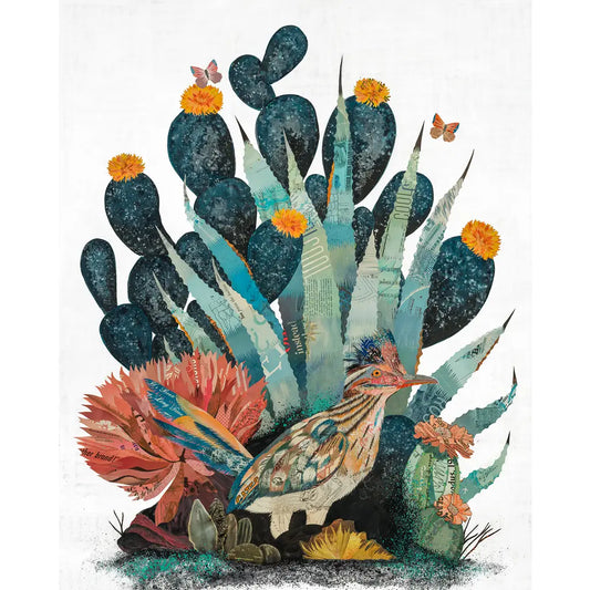 Cactus Wall Art| Baja Backcountry (Roadrunner) Unframed