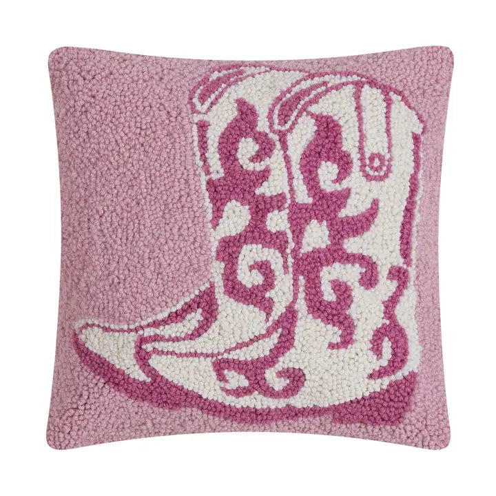 Pink Boots Hook Pillow