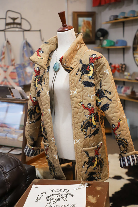 Quilted Lazy J Gold Jacket