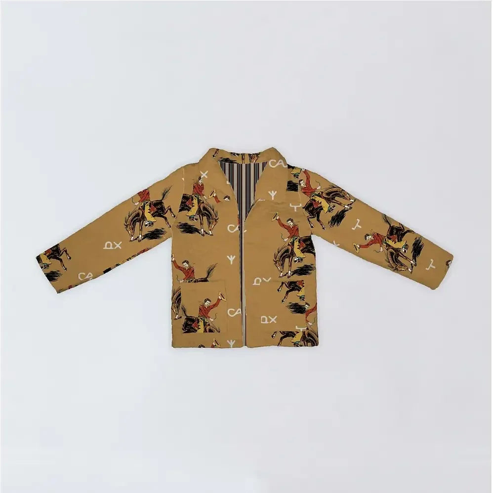 Quilted Lazy J Gold Jacket