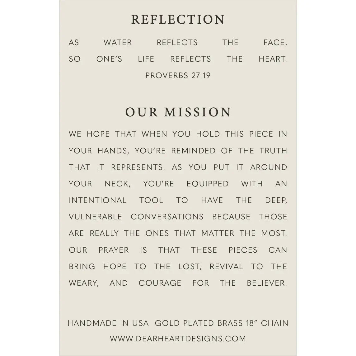 Reflection Necklace