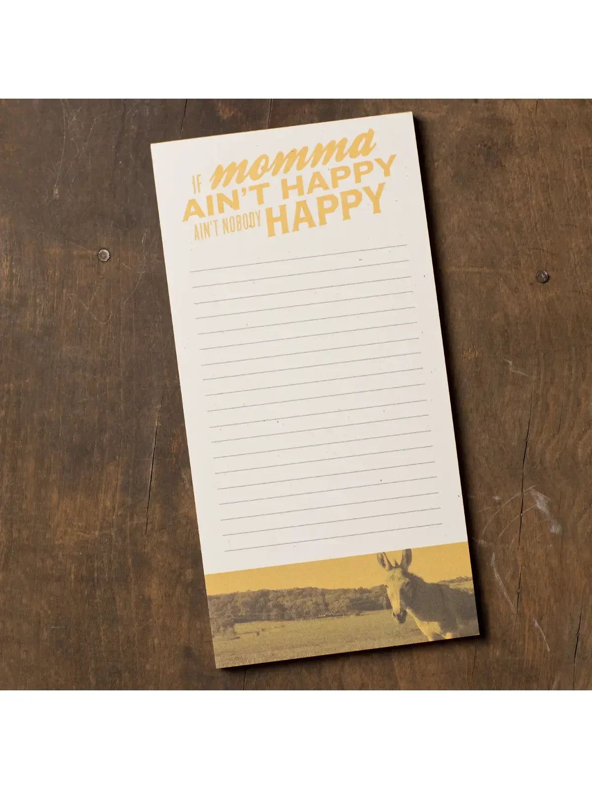 Cowgirl/Donkey Notepad