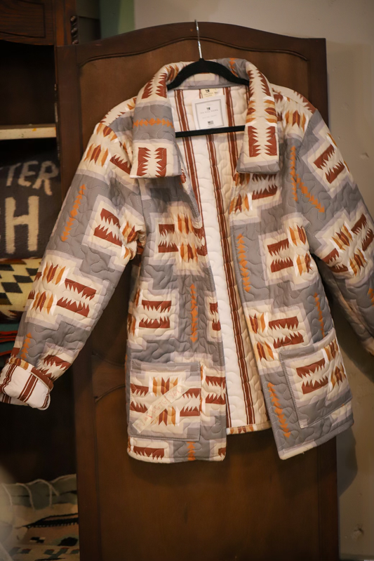 Pecos Grey Quilted Jacket