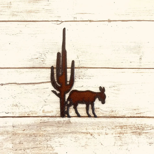 Rustic Burro Mule Magnet