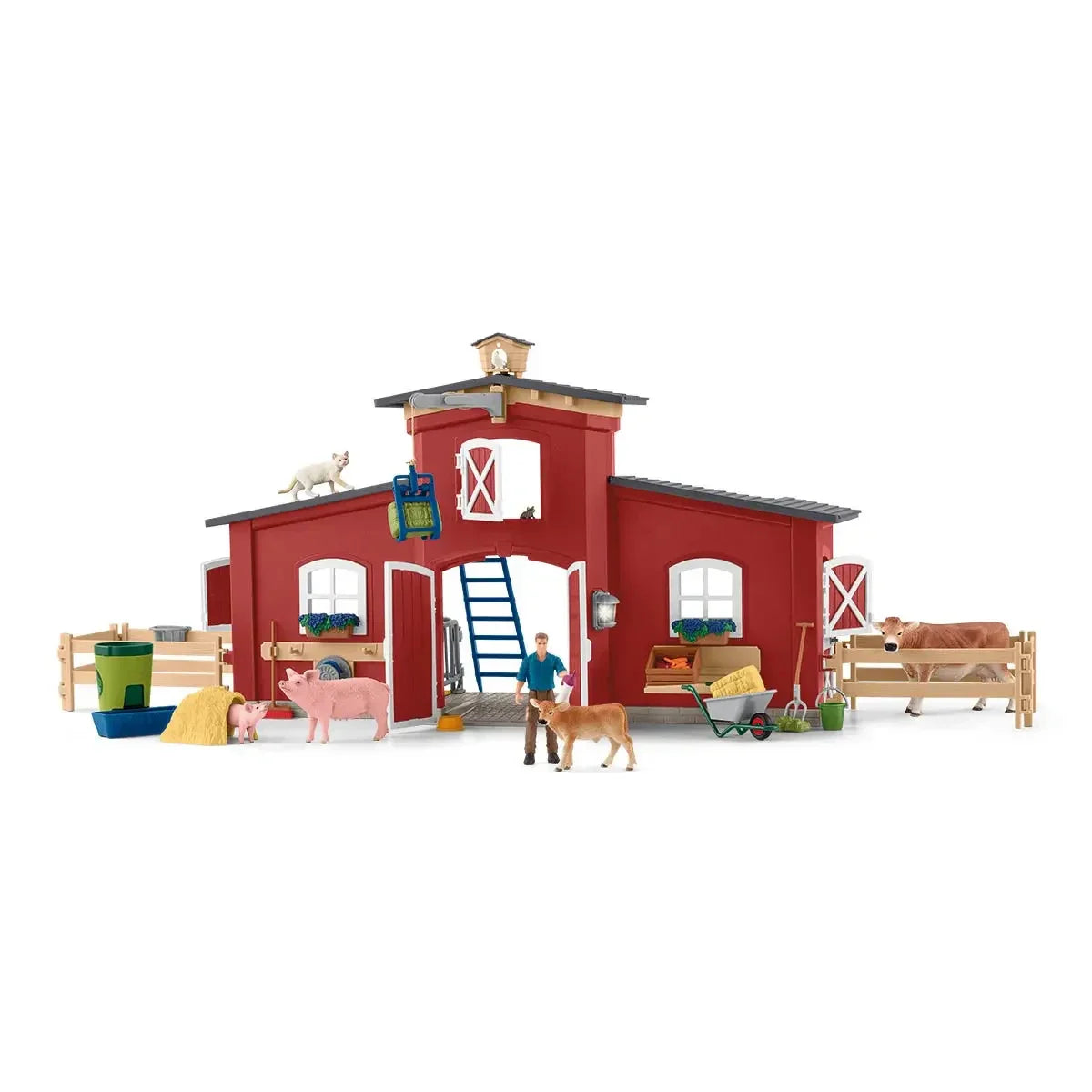 Red Barn Farm Figurine Toys Play Set