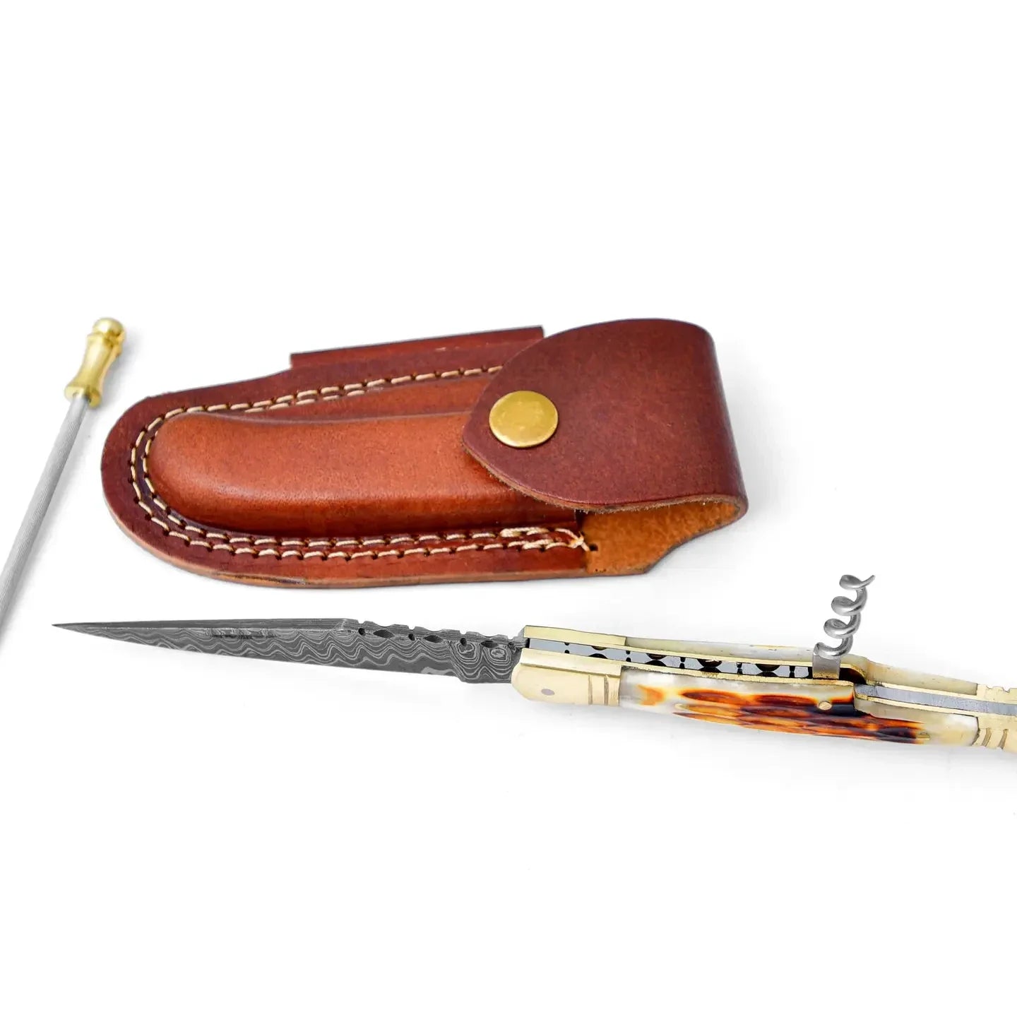 Titan Royale French Damascus Pocket Knife