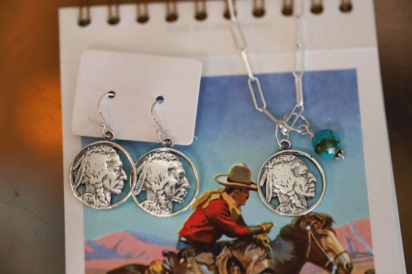 Indian Nickel and Turquoise necklace