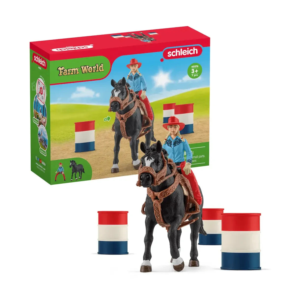 3 Barrel Rodeo Racing Playset