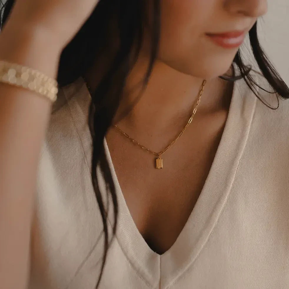 Dear Heart Mini Tag Necklace