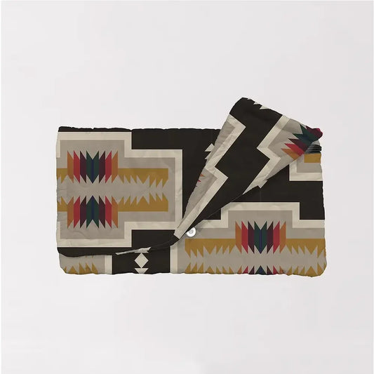 Quilted Pecos Black Clutch